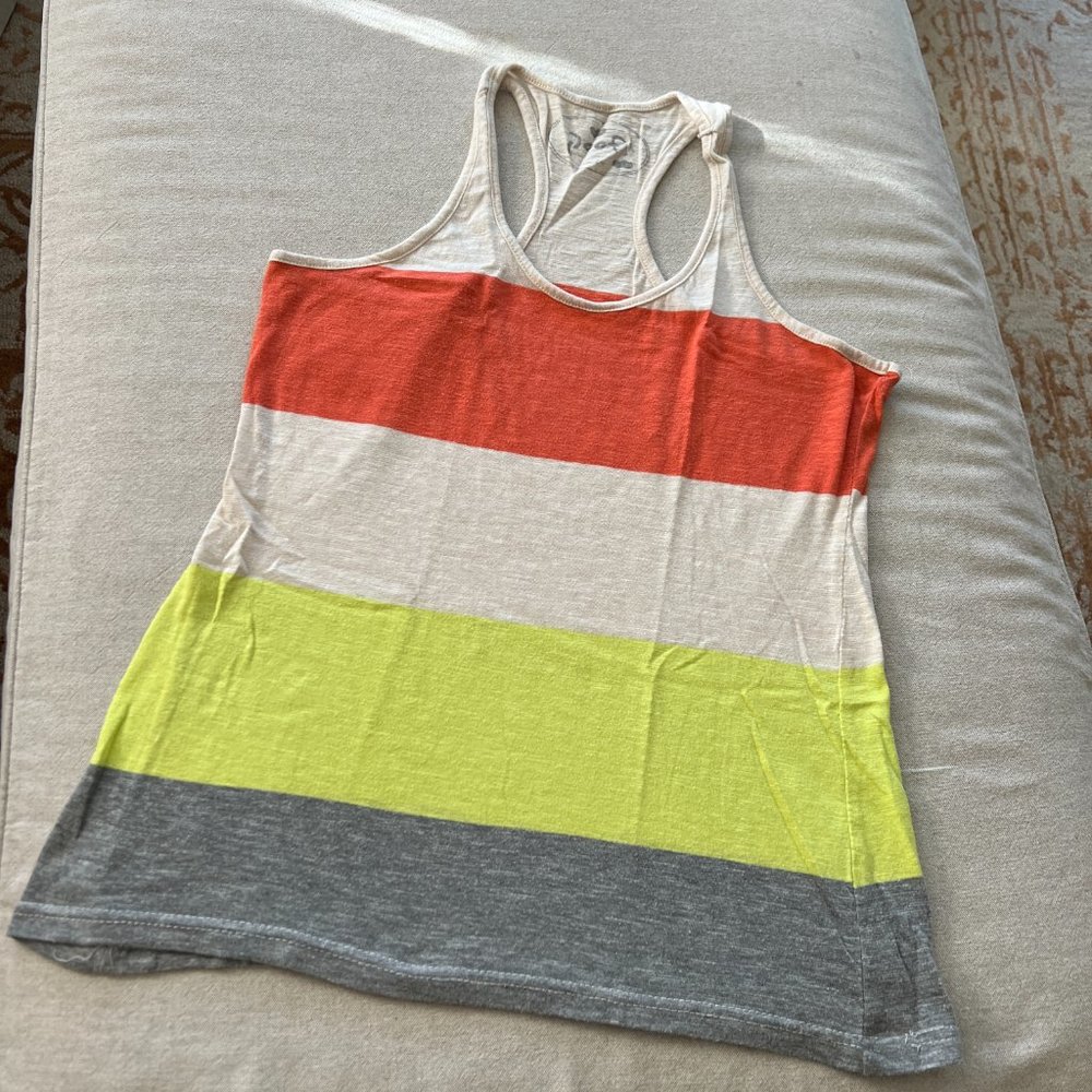 Like New Poof! Color Block Razor Back Tank Top Sz… - image 2